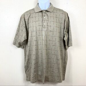Alan Flusser Men’s shirt short sleeve Green teal L